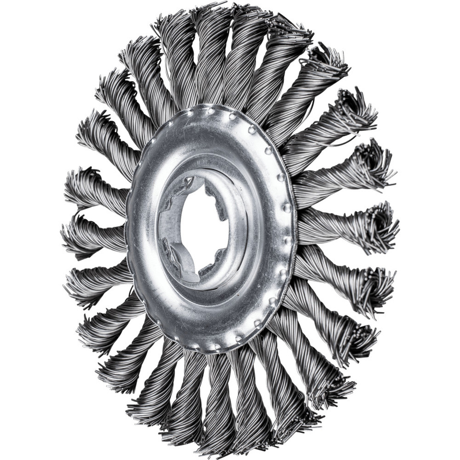 PFERD TOOLS Rundbürste gezopft RBG X-Lock mit Stahl-Draht-Ø 0,50 mm für Winkelschleifer in Silber - Bild 2