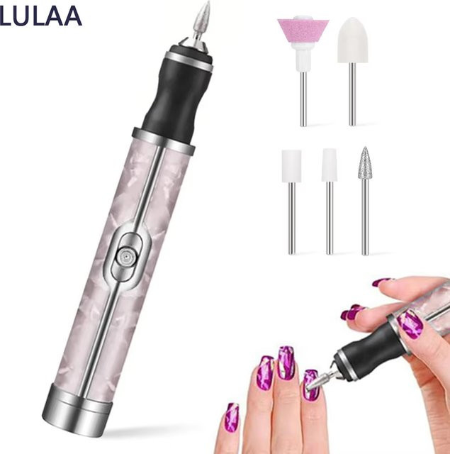 LULAA Elektro-Maniküre-Bohrmaschine, wiederaufladbares Nagelschleifer-Set, Unisex - Bild 1