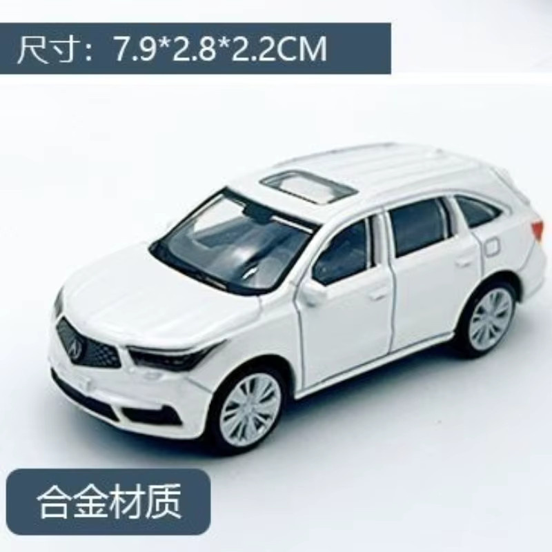 Bburago Acura MDX, Legierungsautomodell, 1:64, Weiß - Bild 2