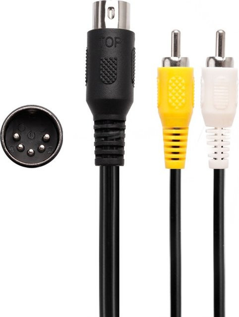 OULLX RCA AV-Kabel für SEGA Mega Drive 1 Konsole Audio-Video-Stereo-Verlängerungskabel für Retro-Spielkonsolen - Bild 1