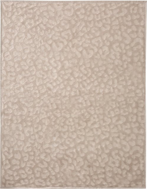Biederlack Wohndecke Feel Leo in Beige mit Animal-Print und Kunstfell-Optik - Bild 1