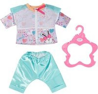 BABY born Freizeitanzug Aqua in Aquamarinblau und Lila für Puppen der Größe 43 cm - Bild 1