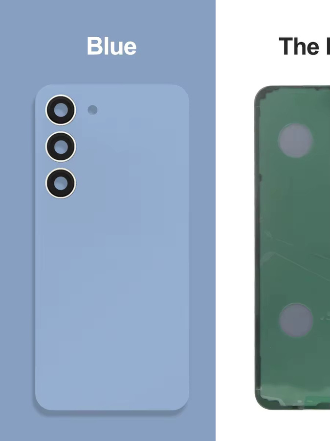 Samsung Rückglasabdeckung für S23 S911B und S23 Plus S916B in Gelb mit Kameraobjektiv-Ersatz - Bild 4