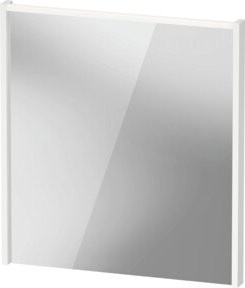 Duravit D-Code 2.0 LED-Badspiegel in Weiß Matt mit Lichtfeld oben, B: 65 cm, H: 70 cm, T: 5 cm - Bild 1