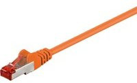goobay Patchkabel Cat.6 SFTP Ethernet LAN orange, Länge: 10,0 m - Bild 1