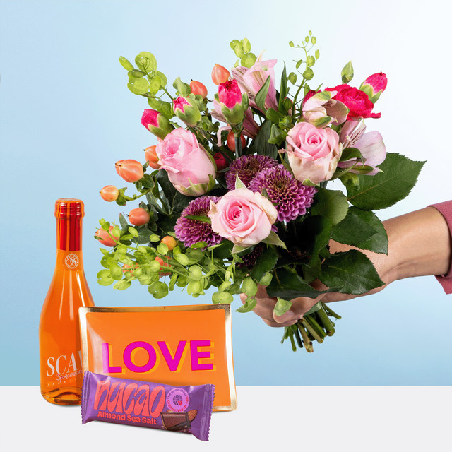 BLUME2000 Lovely Gift Geschenkset Bouquet pink red lightpink multicolour - Bild 1