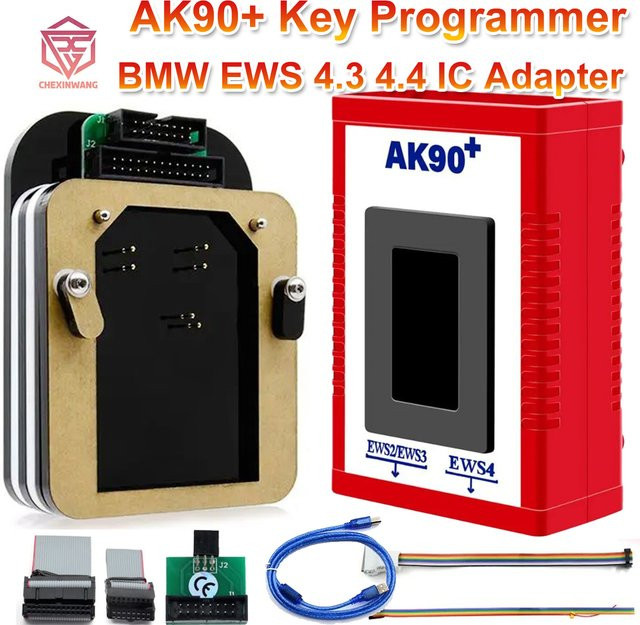 ITCARDIAG AK90 Auto Key Programmierer mit EWS-4,3 und EWS-4,4 IC Adapter für XPROG-M und R270 zum Schlüsselcode Lesen für BMW - Bild 1