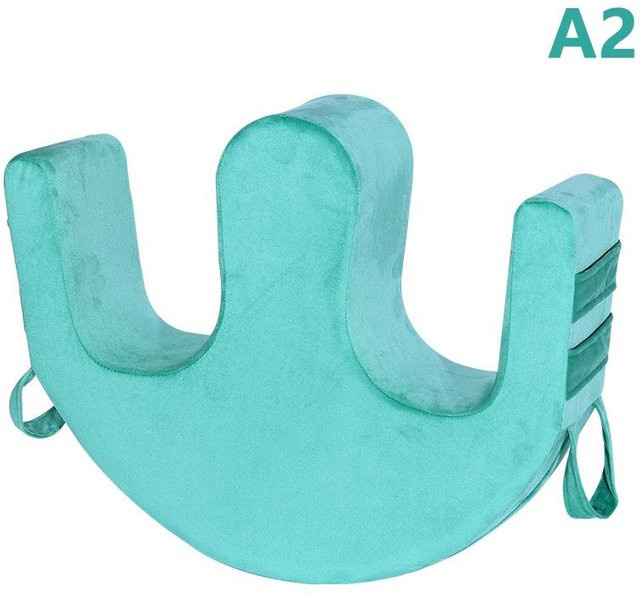 Yiran Health & Beauty Wendeinstrument Hilfspolster W-Typ Anti-Dekubitus Seitenkissen mit Gurten aus Perlenbaumwolle - Bild 1