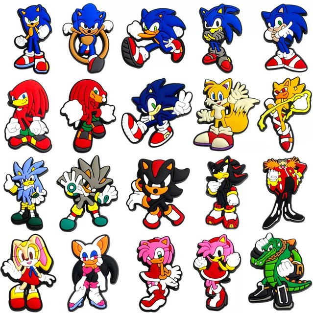 Hot Toys Charms, Cartoon-Schuh-Charms, PVC, 20 Stück - Bild 1