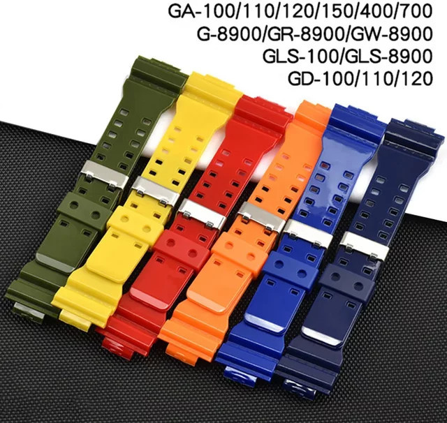 Casio Uhrenarmband Silikon, matt glänzend, Unisex - Bild 1