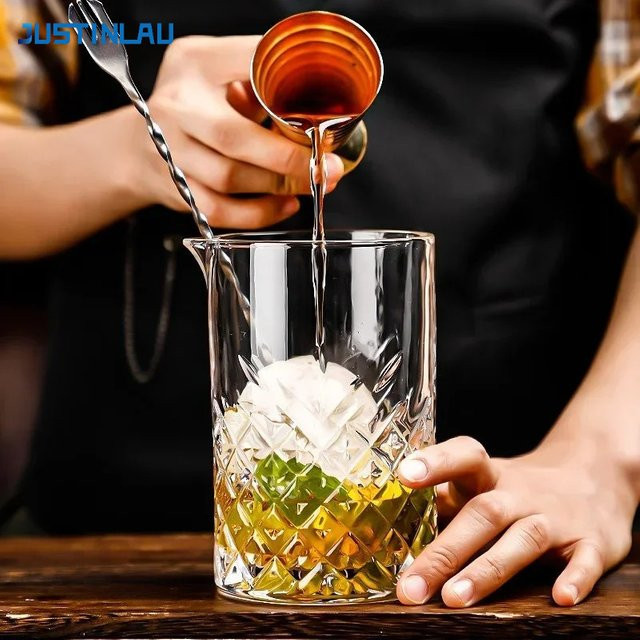 JUSTINLAU Whisky-Glasbecher Tumbler aus Glas, transparent, 700 ml - Bild 1