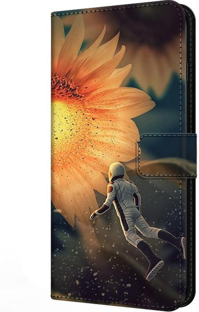 Flip-Ledertasche mit Trageriemen für Samsung Galaxy A-Serie in Himmelblau - Bild 1