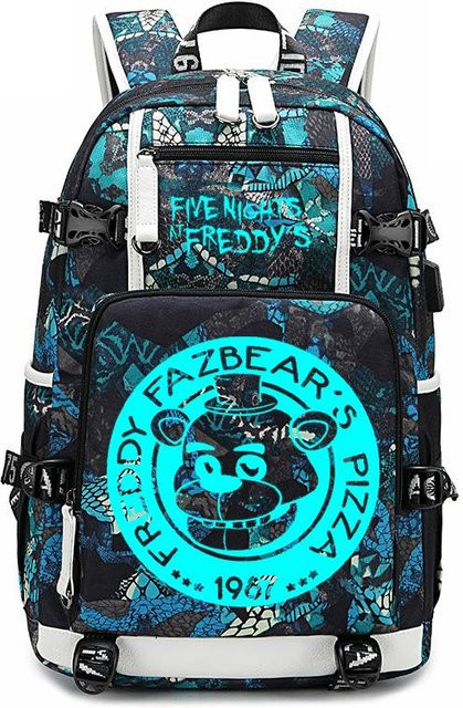 3-teiliges Schulrucksack-Set aus Oxford-Stoff mit Schultasche und Federmäppchen, Farbe: Schwarz, H x B x T: 48 x 32 x 15 cm - Bild 1