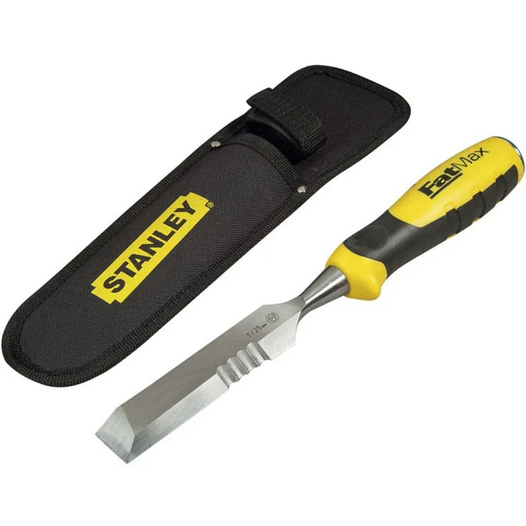 Stanley FATMAX Spezialbeitel mit Holster, Stahl, Gelb-Schwarz - Bild 1