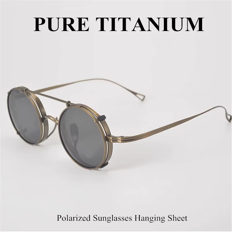 TAGHezekiah Sonnenbrille, Titan, Vollrand, Round, Unisex, polarisiert - Bild 2