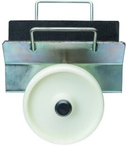 BS Rollen Plattenklemmwagen aus Stahl in Silber mit Kunststoffrädern und Klemmbreite 0-70 mm - Bild 1