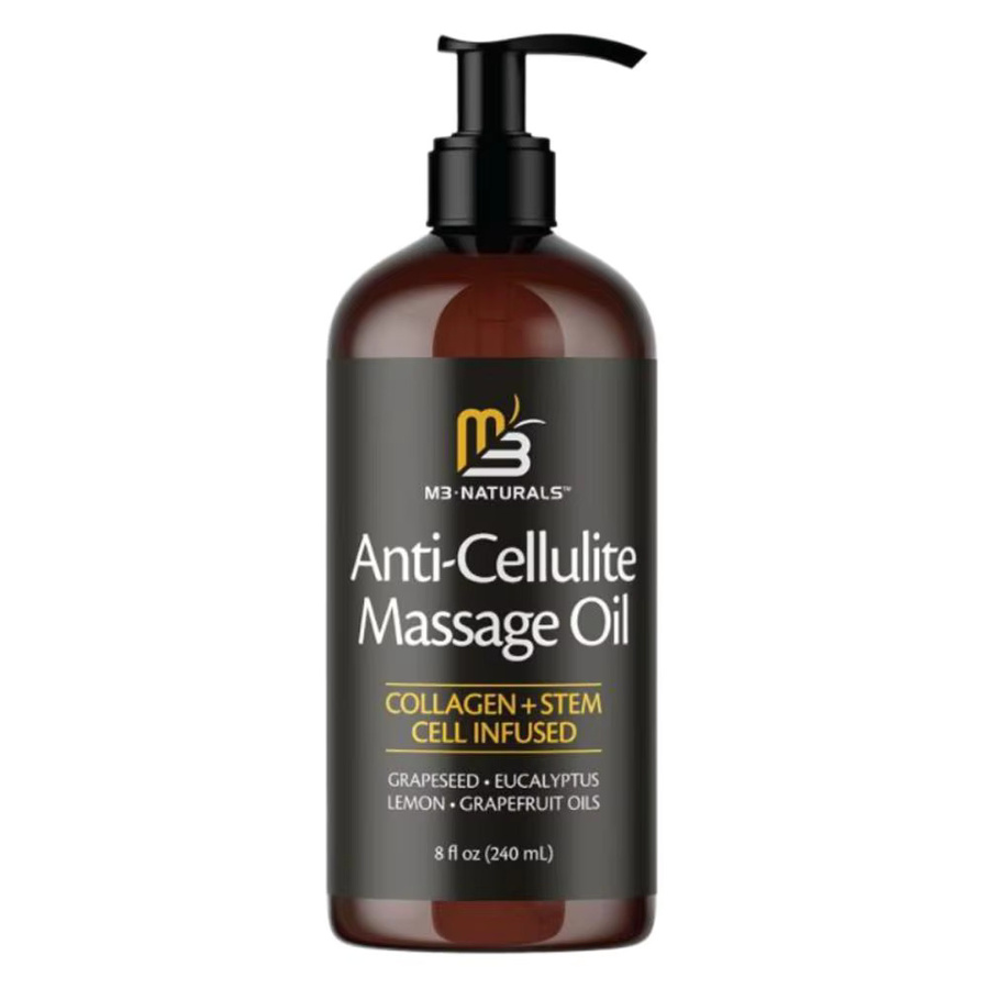 M3 Naturals Anti-Cellulite Massageöl, 240 ml, mit Kollagen, Unisex - Bild 4