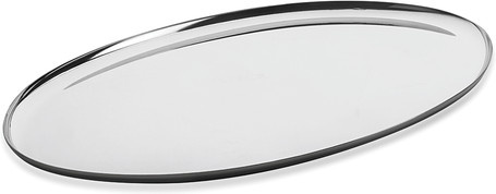 Mepra Tablett aus Edelstahl in Silber, Breite: 43,0 cm, Tiefe: 30,0 cm - Bild 1