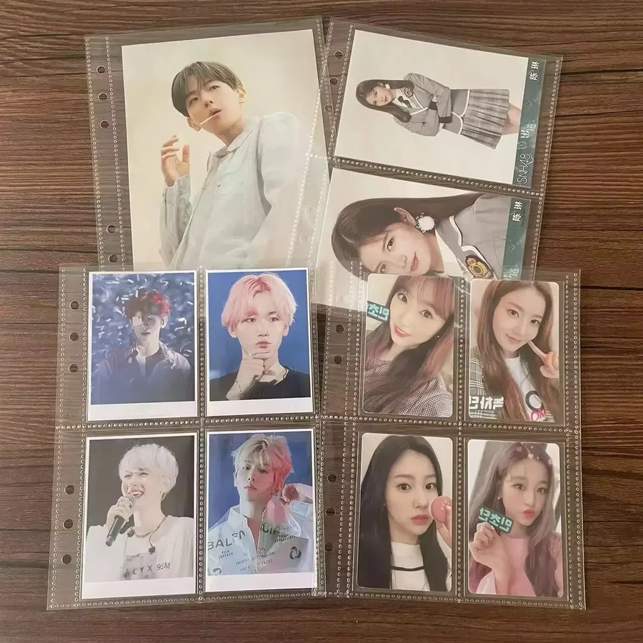 Defensa Neghoi 10 Stück A5 Binder Fotokartenhüllen aus transparentem Kunststoff für Kpop Sammelalben und Loseblatt-Aufbewahrung - Bild 4