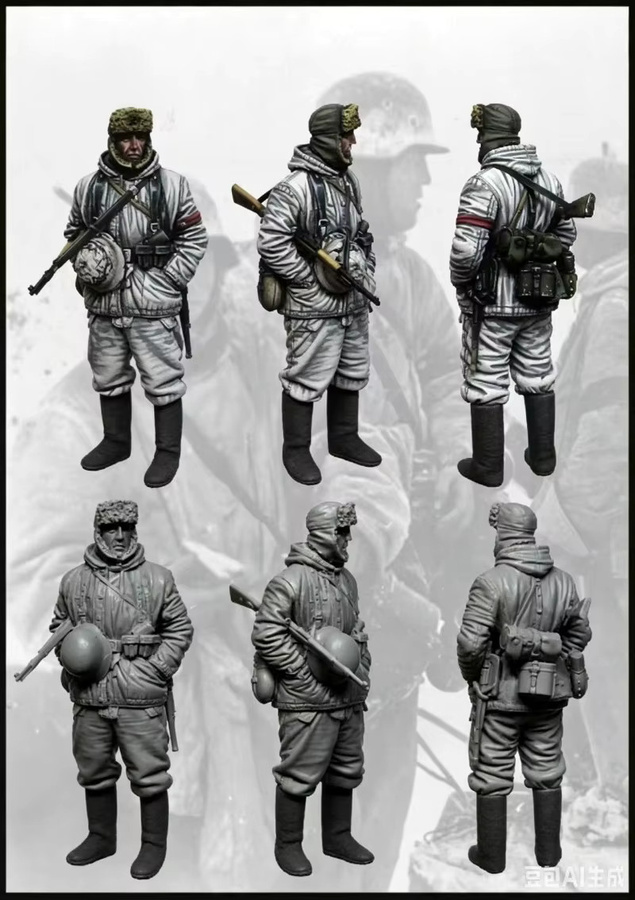 BAANFU Marvel Winter Soldier History Aihai, Miniaturskulptur, Maßstab 1:35, Druckguss-Harzfigur, unmontiert und unbemalt - Bild 2