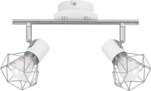 NETTLIFE Deckenleuchte aus Metall in Schwarz, runde LED-Industrie-Deckenlampe mit E14-Fassung