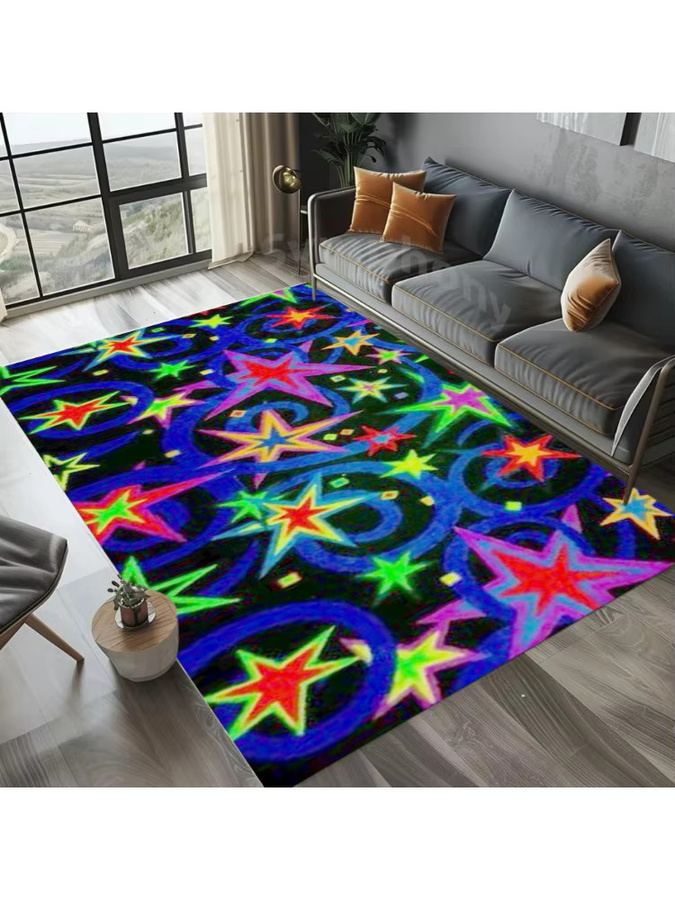 Arcade Stars Retro-Teppich für das Kinderzimmer, waschbarer und rutschfester Gamer-Teppich in Multicolour, B/T: 80 x 50 cm - Bild 3