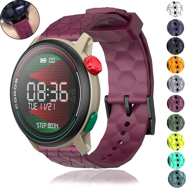 COROS Uhrenarmband Silikon, purple, Unisex - Bild 1