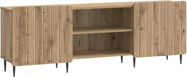 vidaXL TV-Schrank Artisan-Eiche in Braun, B/T/H: 150 x 31 x 52 cm - Bild 1