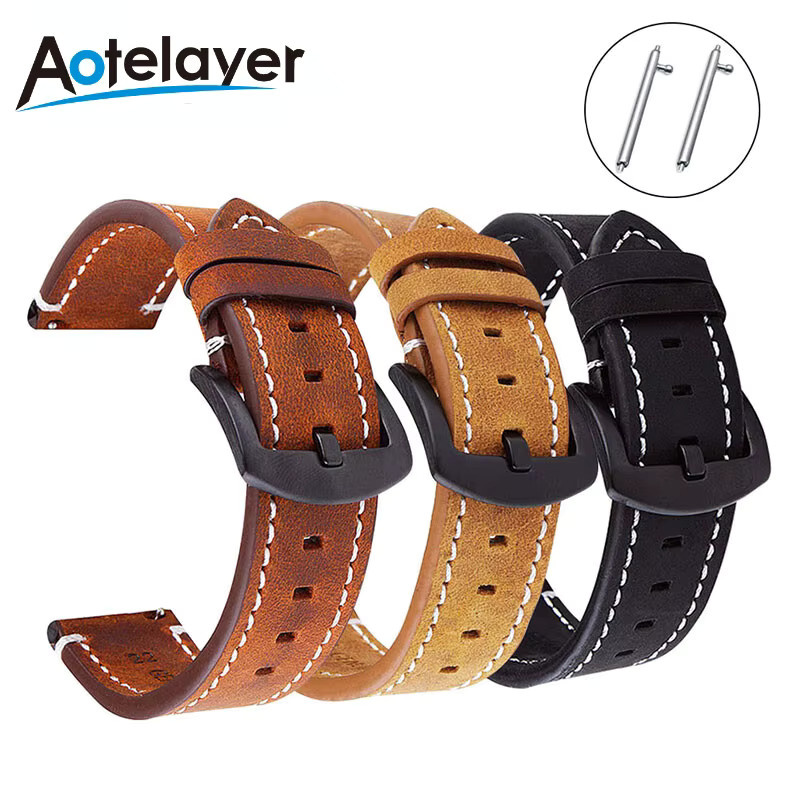 Aotelayer Uhrenarmband Retro-Kalbsleder, Unisex - Bild 2