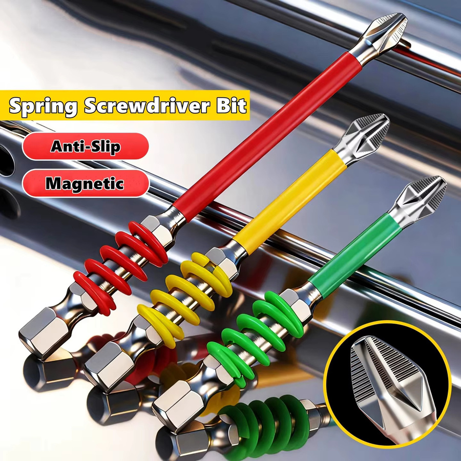YUKU Magnetische PH2 Feder-Schraubendreher-Bits mit 1/4 Zoll Sechskant-Schaft für elektrisches Reparaturwerkzeug - Bild 3