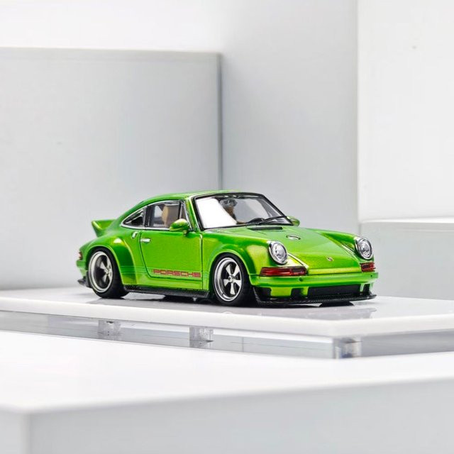 TSM MODEL Porsche Singer DLS, Automodell, 1:64, Grün, Metall - Bild 1