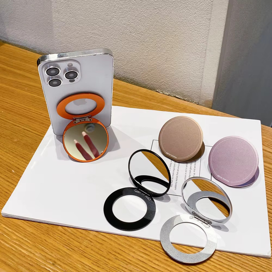 Lolozzx Magnetischer Griptok Handy-Ständer mit Spiegel für iPhone und Samsung in Silber - Bild 2