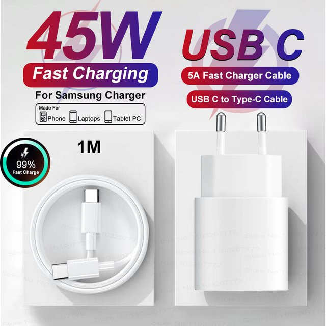 Keai Samsung PD 45W USB-C Schnellladegerät für Galaxy S25 S24 S23 Ultra A55 A56 5G Telefonadapter - Bild 1