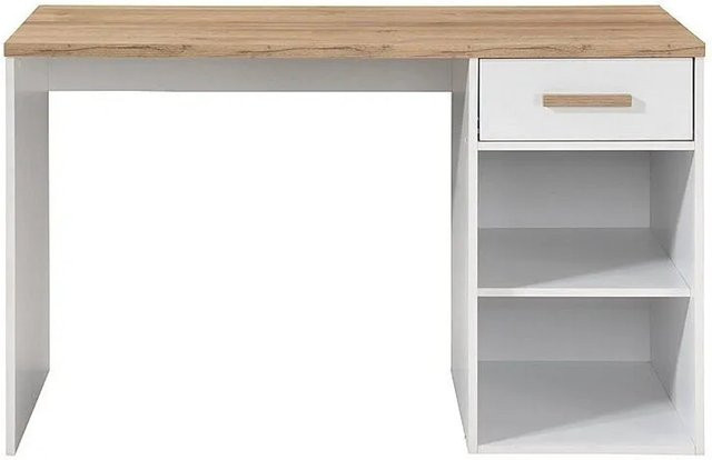 Vente-unique Schreibtisch Skaido Modern in Weiß mit einer Breite von 120 cm - Bild 1