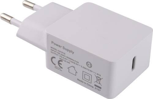 Dehner Elektronik USB Ladegerät 20W mit USB-C und USB-A in Weiß für den Innenbereich mit USB Power Delivery (USB-PD) - Bild 1