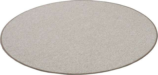 Snapstyle Feinschlingen Velour Teppich Strong in Taupe/Beige, Durchmesser: 200 cm - Bild 1
