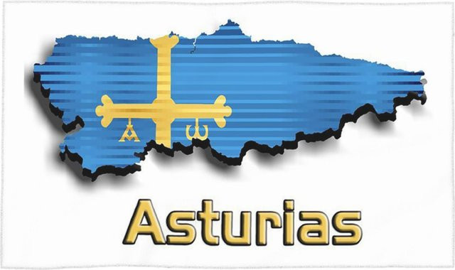 Ka Chen Muxi Asturien Flagge Gesichtstuch aus Baumwolle, schnelltrocknend und saugfähig, B: 40 cm, H: 60 cm - Bild 1