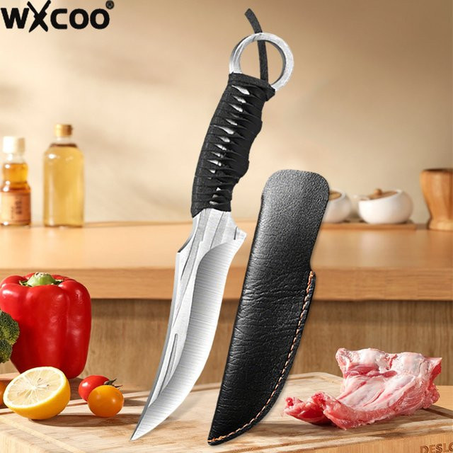 WXCOO Handgeschmiedetes Metzger-Ausbeinmesser als multifunktionales Fleischmesser für Rindfleisch und Grill - Bild 1
