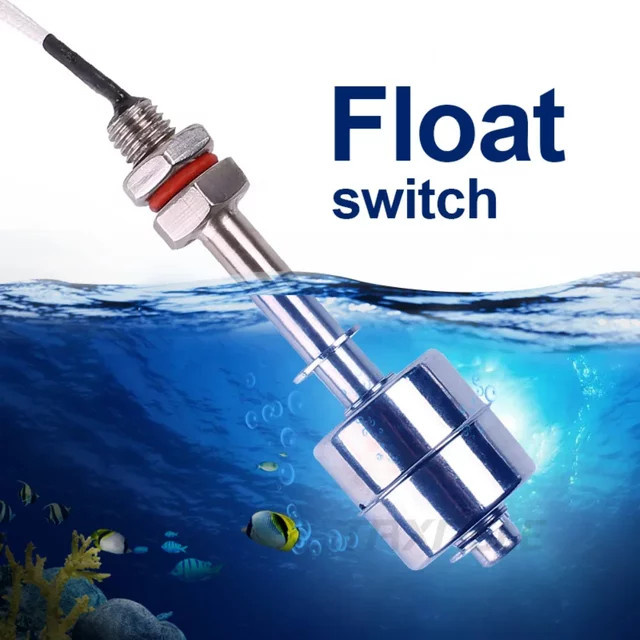 BMAD Schwimmerschalter aus Edelstahl, hochtemperaturbeständiger automatischer Füllstandsregler mit Temperatursensor für Wassertürme - Bild 1