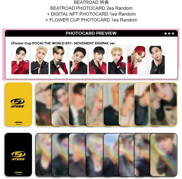 ATEEZ THE WORLD EP.1 MOVEMENT Album Digipack Version Yunho und Random Set 2er Pack - Bild 1