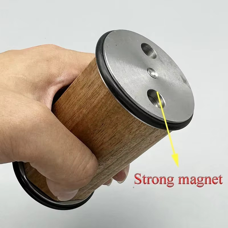 RSCHEF Magnetischer Messerhalter aus Holz mit Diamant-Schleifstein und Rollmesser-Schärfer - Bild 2