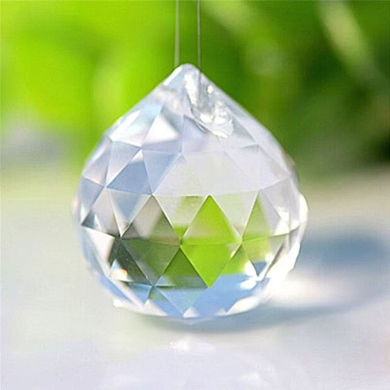 Transparente Kristall-Glaskugeln als hängende Prismen für DIY-Kronleuchter und Vorhangdekoration, Durchmesser: 30 mm oder 40 mm - Bild 3