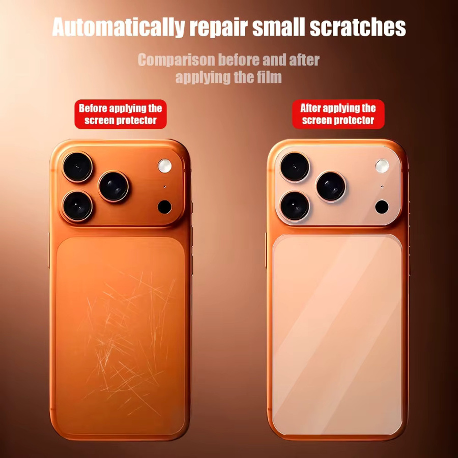 NNBILI 3er-Set Matte Hydrogel-Displayschutzfolie für die Rückseite und Linsenschutzfolie passend für iPhone 18 Pro, iPhone 18 Pro Max und iPhone 17Air Serie - Bild 2