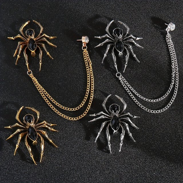 i-Remiel Brosche Spinne, Strass, Kristall, Herren - Bild 1