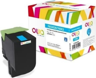 Armor OWA Cyan Tonerpatrone für Lexmark CS510de und CS510dte, wiederaufbereitet - Bild 1