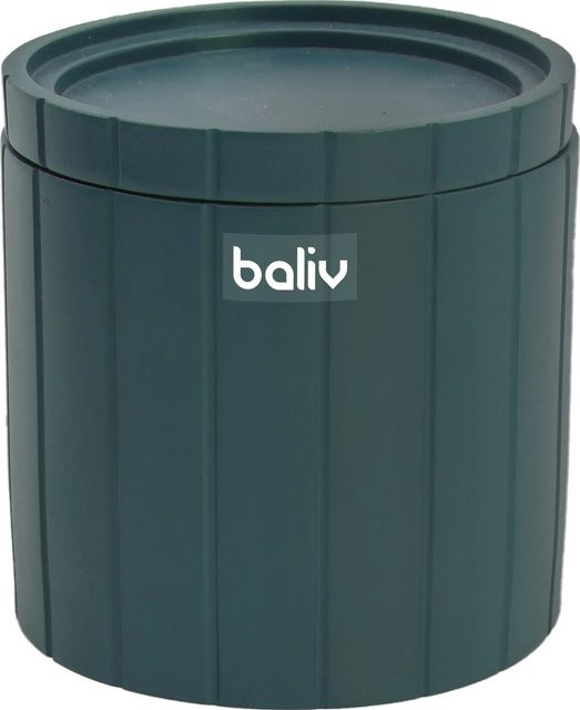 Kosmetikdose baliv Dark Wonder aus Polyresin in Petrol - Bild 1