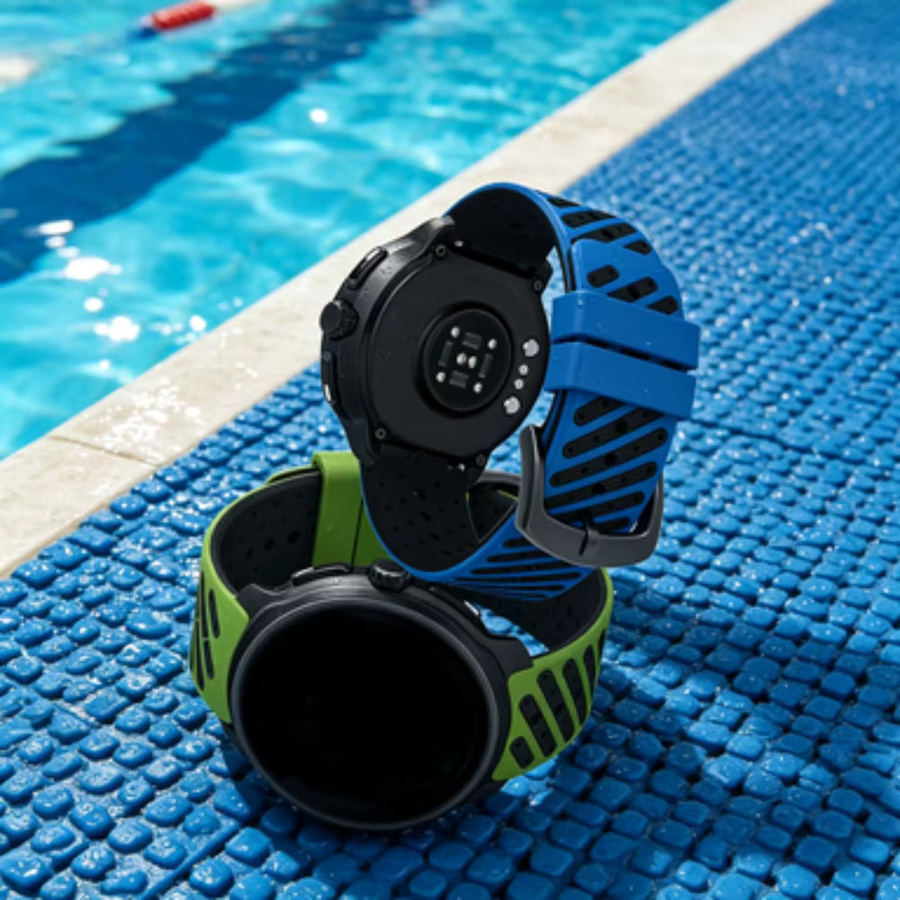 QCTOG Uhrenarmband Silikon, 22 mm, Schwarz - Bild 4