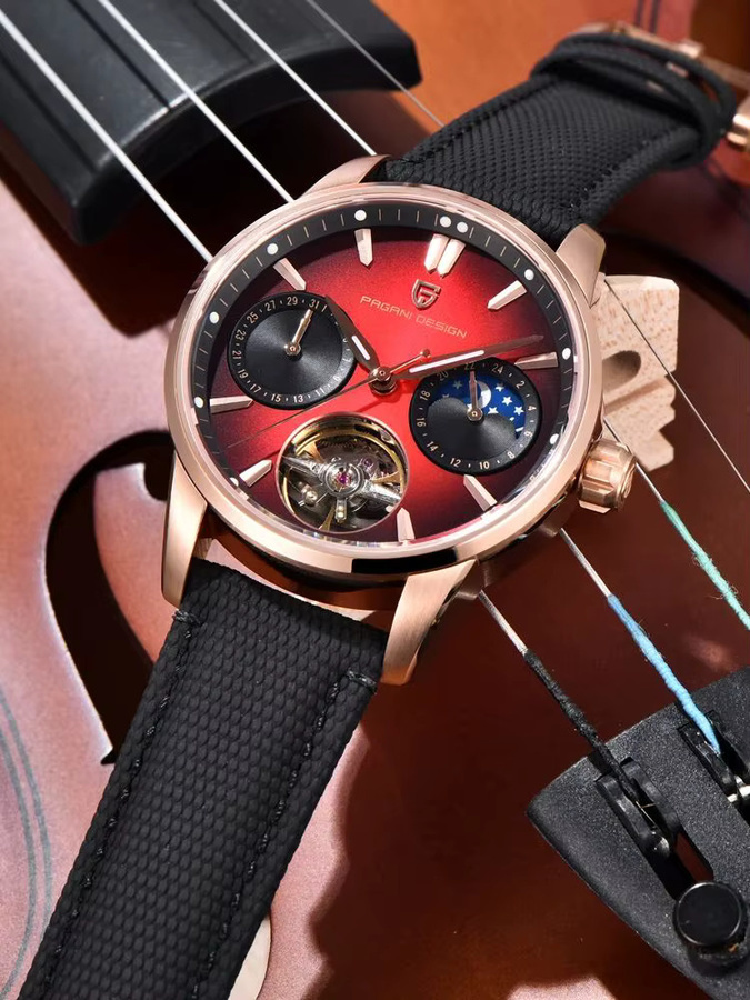 PAGANI DESIGN Armbanduhr, Automatik, Edelstahl, Saphirglas, Herren - Bild 7