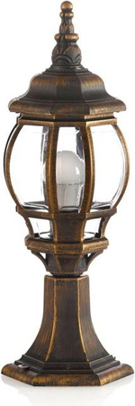 Lindby Nadesha Außenleuchte Retro Vintage Antik in Messing Gold, 1-flammig E27, IP44 spritzwassergeschützt