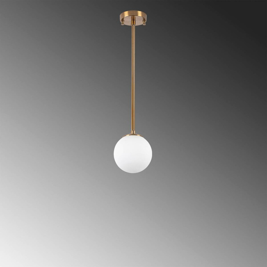 Opviq Deckenleuchte Akkas in Bronze aus Metall und Glas mit E14 Fassung, B/H/T: 15 x 61 x 15 cm - Bild 3